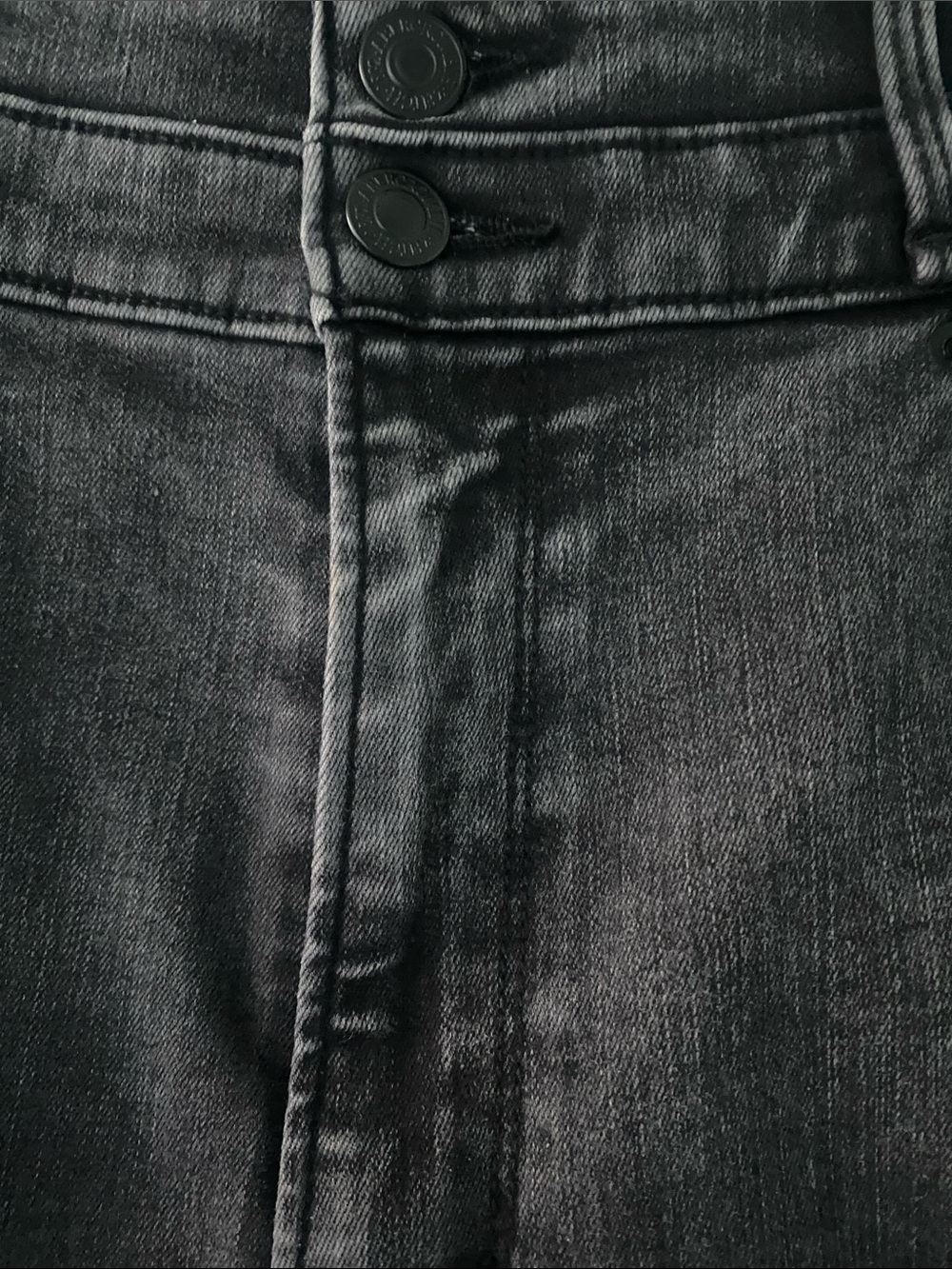 Abercrombie & Fitch Charcoal Skinny Jeans Ultra High Waisted size 32/14 - Picture 3 of 4